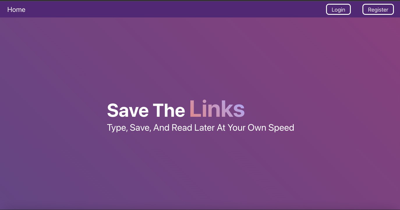 Project poster: Save the Links